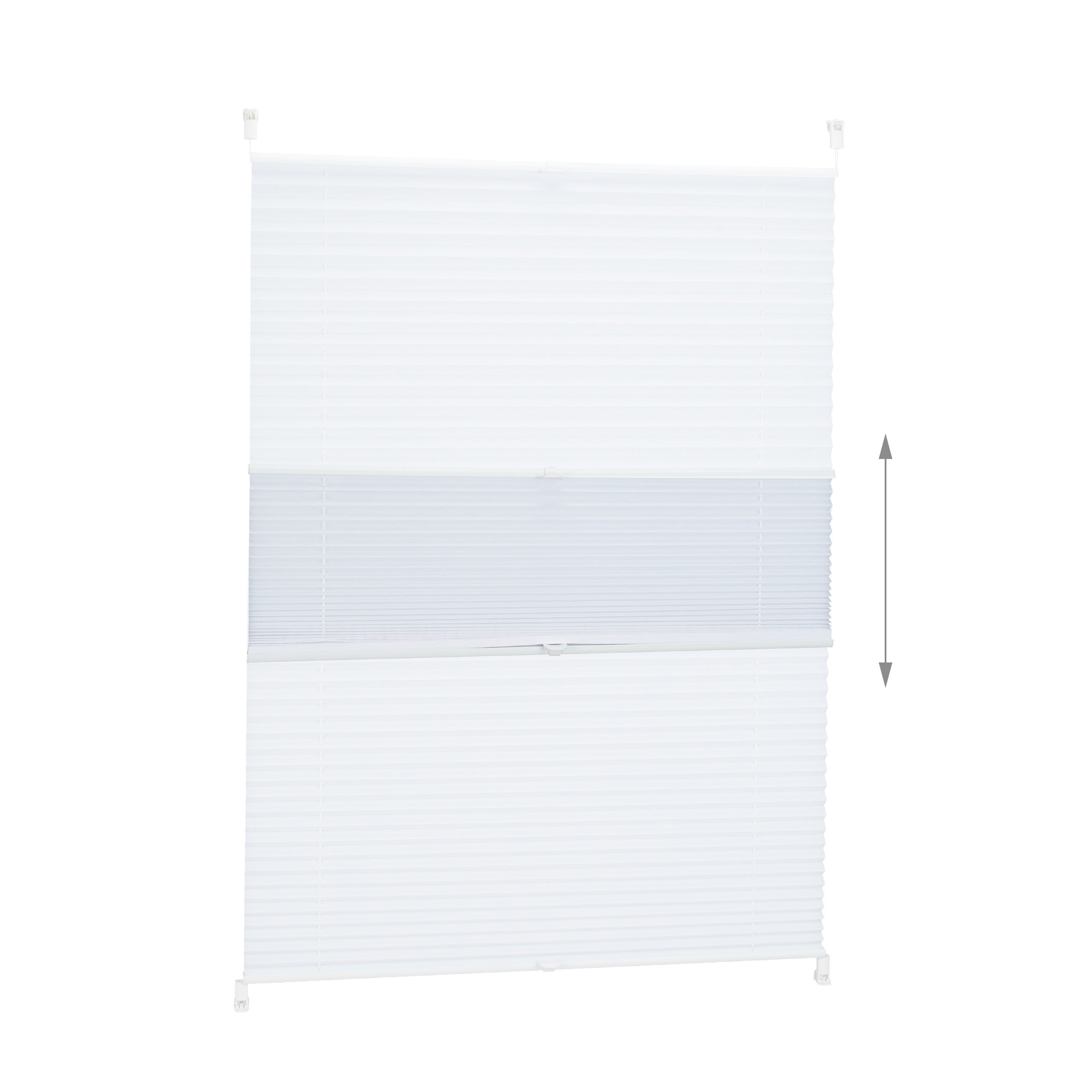 Relaxdays Tenda Plissettata a Rullo, Montaggio con Clip Adesive, per Interni, L x P: 80 x 130 cm, Bianca Traslucida - 6