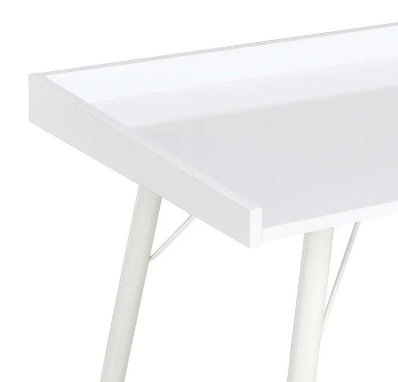Bureau bois et pieds métal blanc Coolair - 4