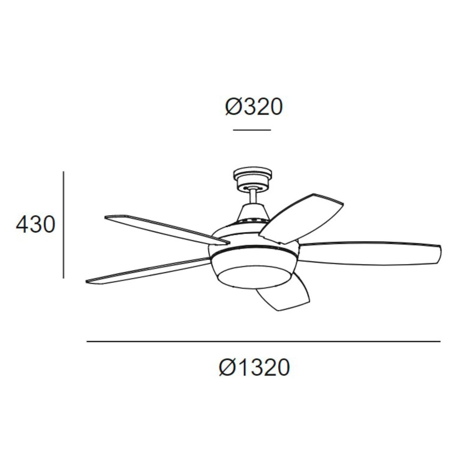 Ventilateur de plafond Samal Blanc avec lumière - 5