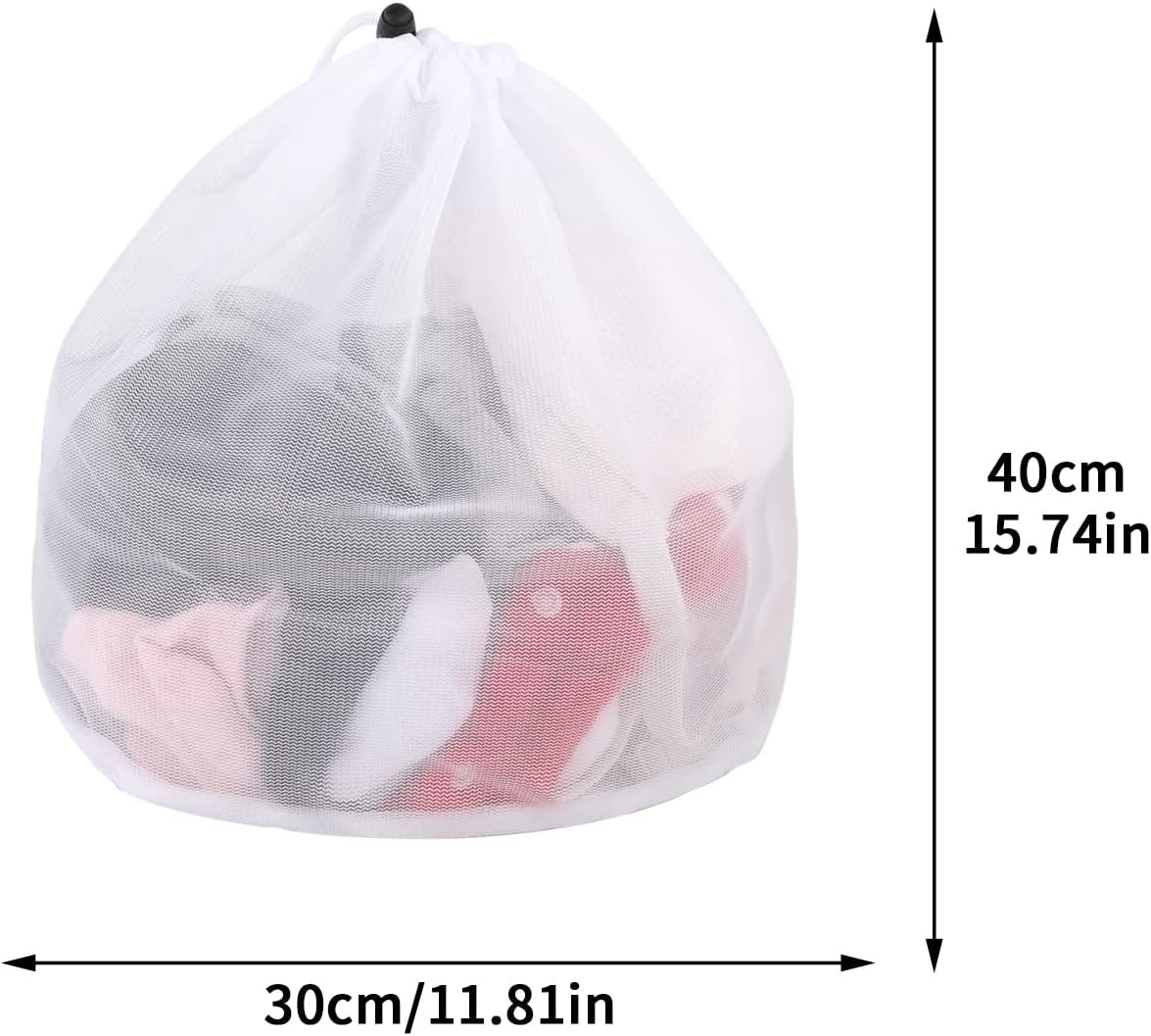 3Pcs Sacchetti per Biancheria Lavatrice, in Rete, per Capi Delicati