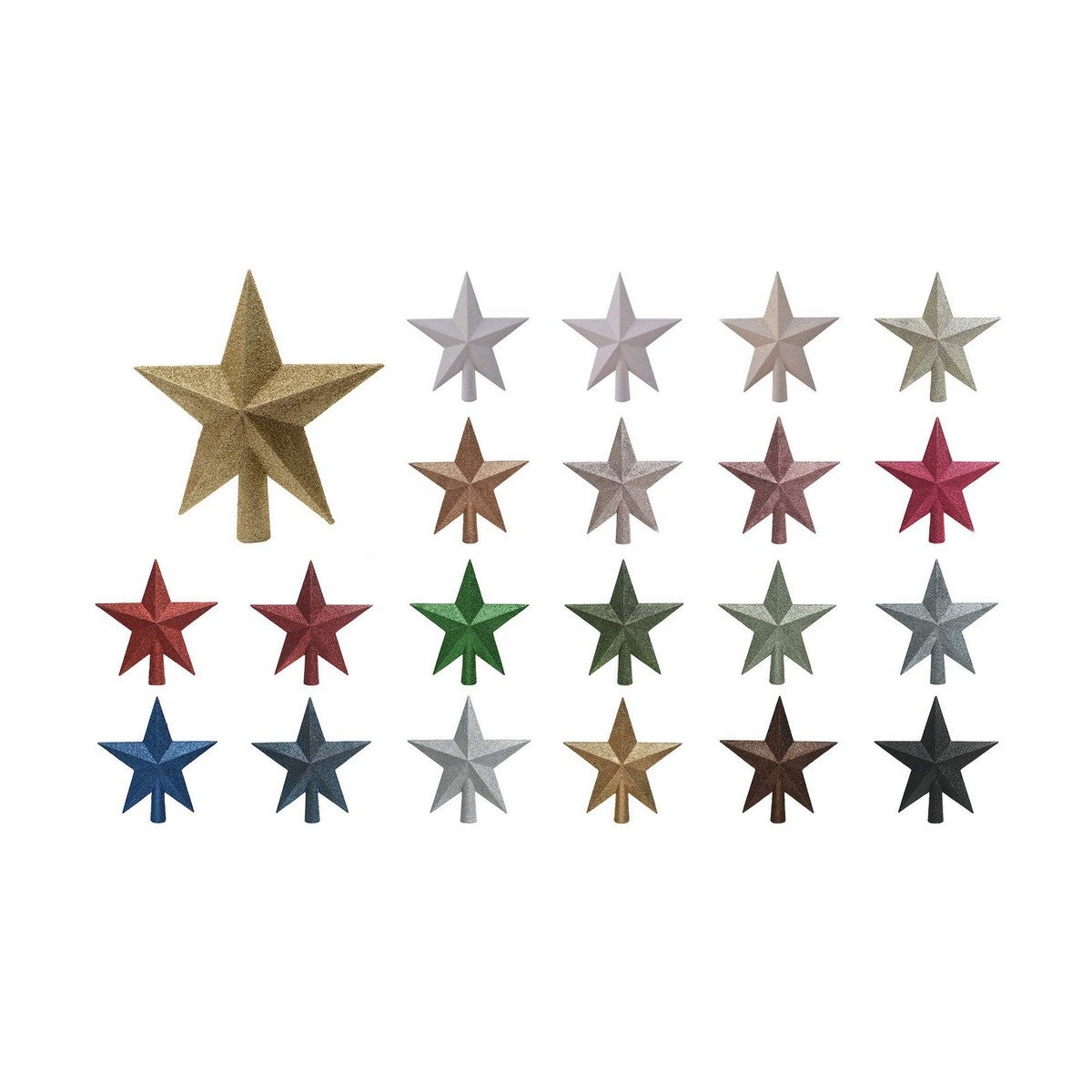 ESTRELA BRANCA PARA ÁRVORE DE NATAL 19x4,2x19cm - 4