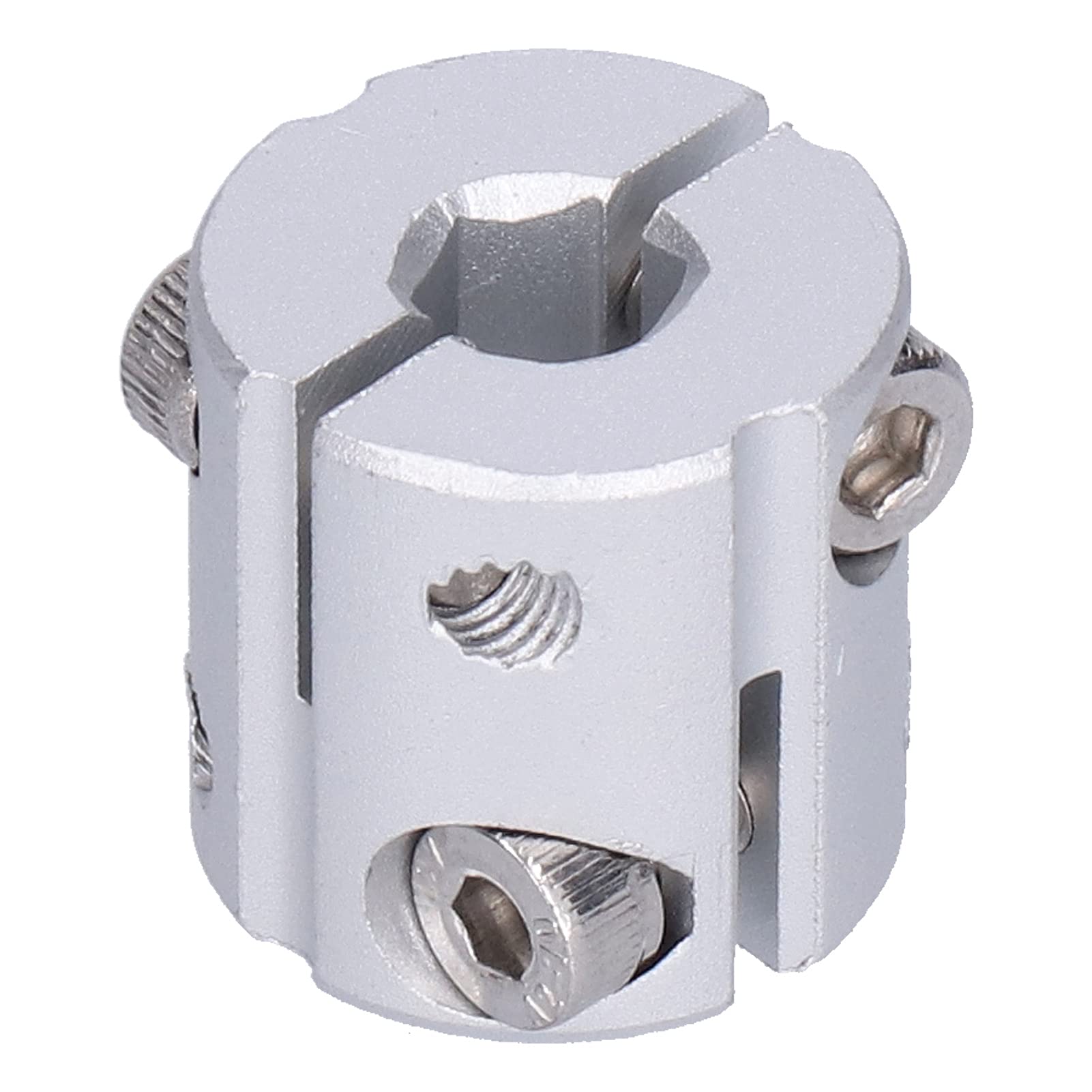 Raccord D’arbre Flexible En Aluminium – Réduction 12 Mm à 5 Mm – Longueur 30 Mm, Diamètre 25 Mm – Argent