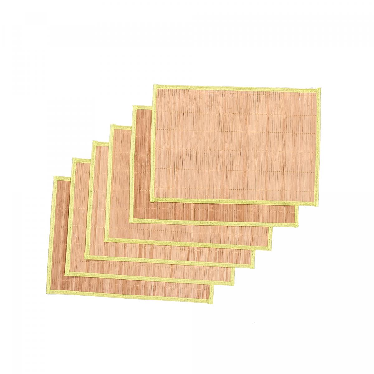 Set De Table En Bambou - 45x30 Cm - Beige - Occasion - Sans Marque