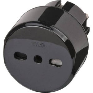 Adaptateur De Voyage UK Vers Prise FR - Brennenstuhl Avec Fusible 13A, Noir