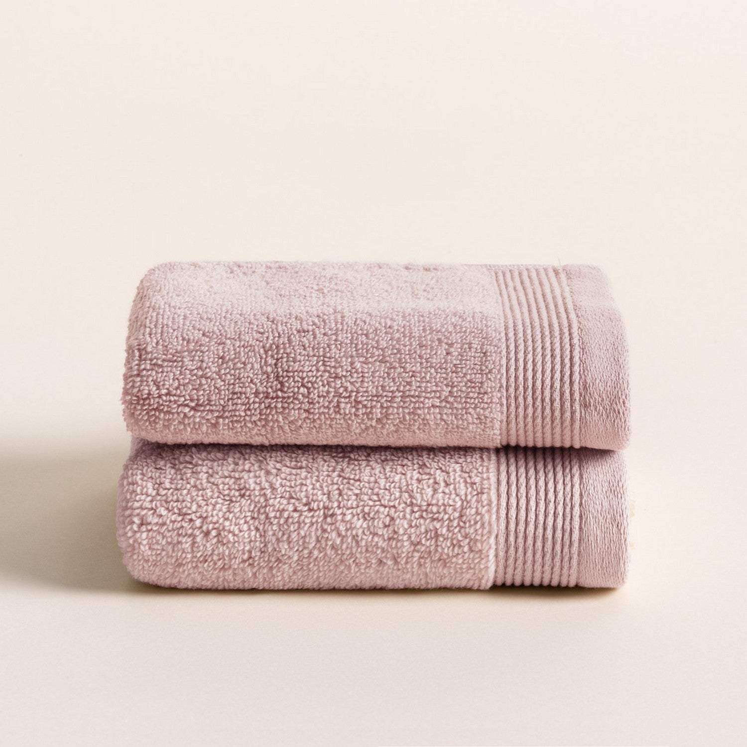 PiccoCasa Set di 2 asciugamani rosa a costine, per bagno, 30 x 29 cm, 100% cotone, morbidi e assorbenti, morbidi, ad asciugatura rapida, per hotel