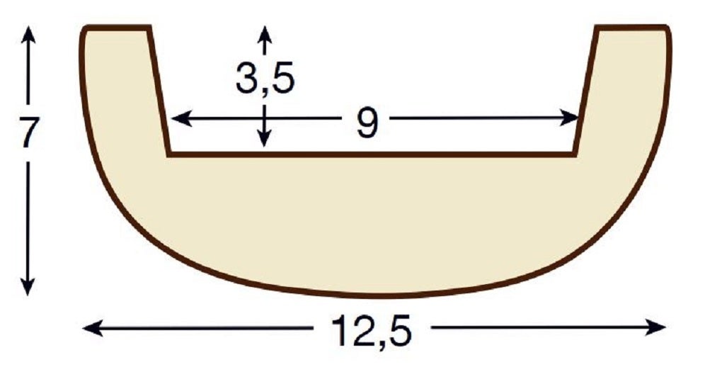 Viga Imitación Madera 12,5cm de ancho x 7cm de alto x 3m de largo color Nogal decorativa de poliuretano VR0001-N - 4