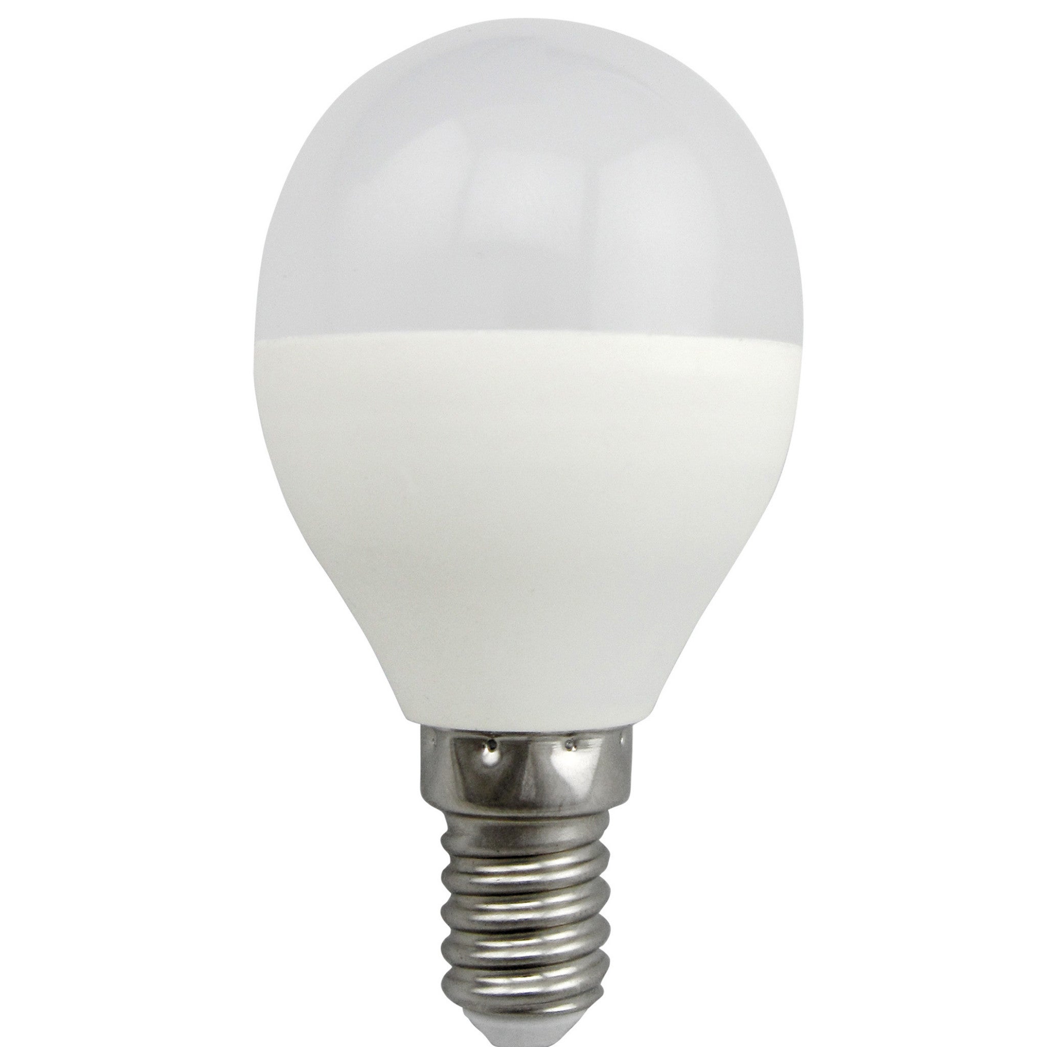 Żarówka LED SMD E14 7W kulka mleczna Ciepła biel 3000K 650lm Polux