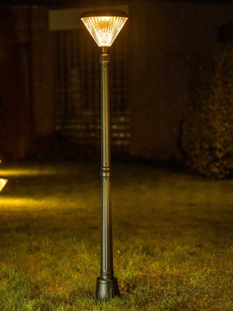 Farola solar Iplux® Paris 160 cm - Alta calidad - Autonomía de 15 horas - 2