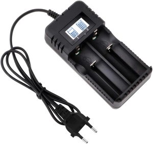 18650 Chargeur Batterie Universel Charge Rapide Intelligente Tte  2  Fentes avec Ecran LCD Compatible avec Une varit de Batteries Li-ION 3,7 V  266 | Leroy Merlin