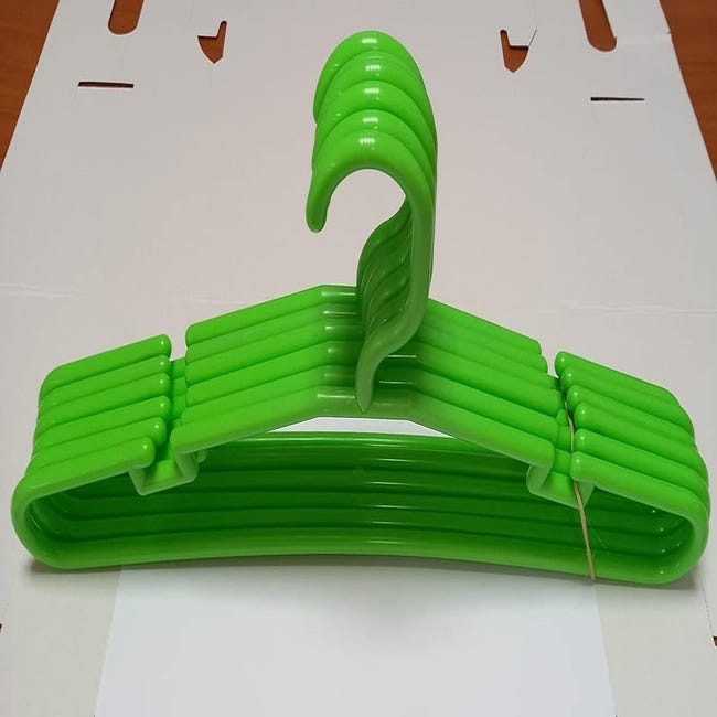 COM-FORT HOUSE Grucce In Plastica Verde: Confezione Da 25 O 50 Unità, Standard 42 Cm, Sottili E Resistenti Per Adulti