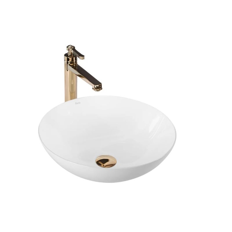 Umywalka Nablatowa Rea Erica Biały 40 X 40