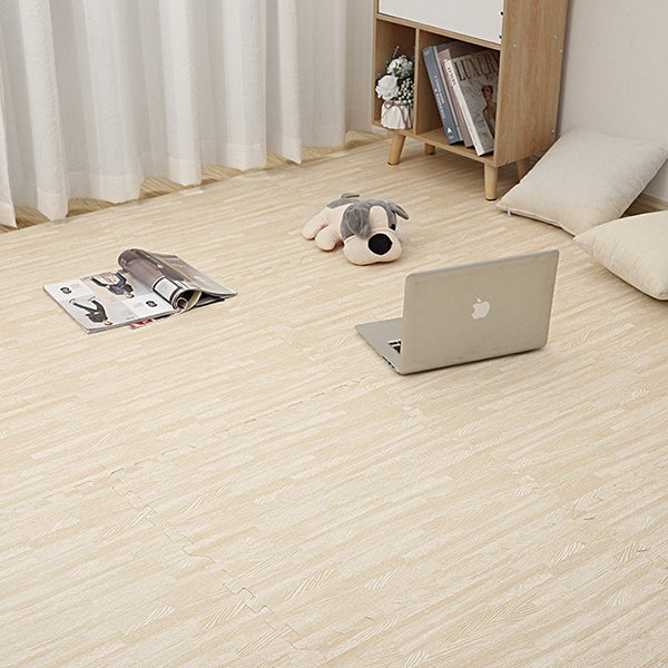 20 Dalles de Mousse Créatives - Tapis Puzzle Salon - Protection Solaire & Isolation - Épaisseur 1cm Certifiée