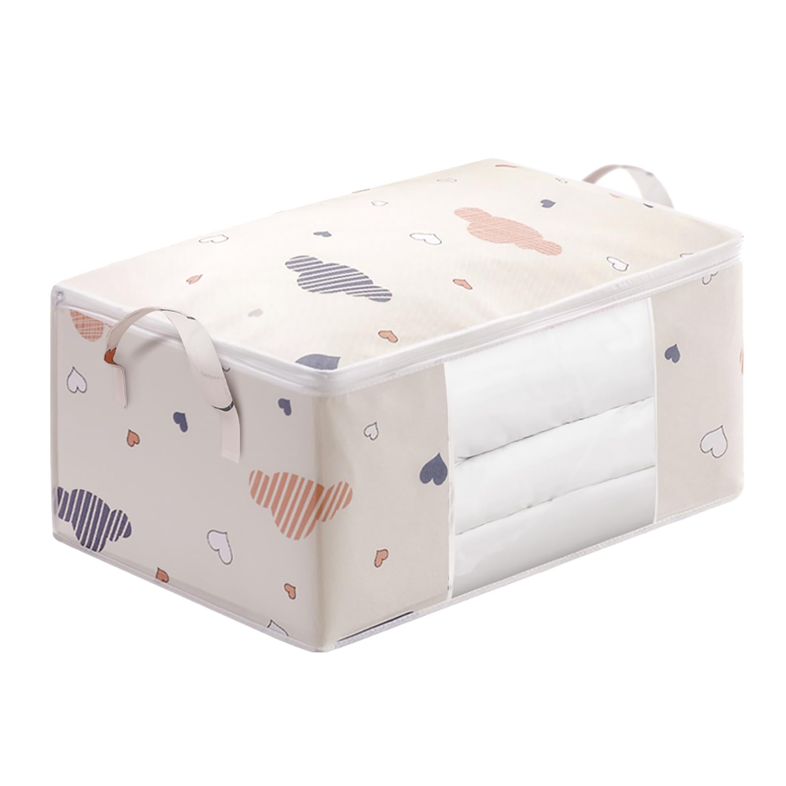 Grande Housse De Rangement Plastifiée – Pour Couette, Vêtements – Motif Feuilles