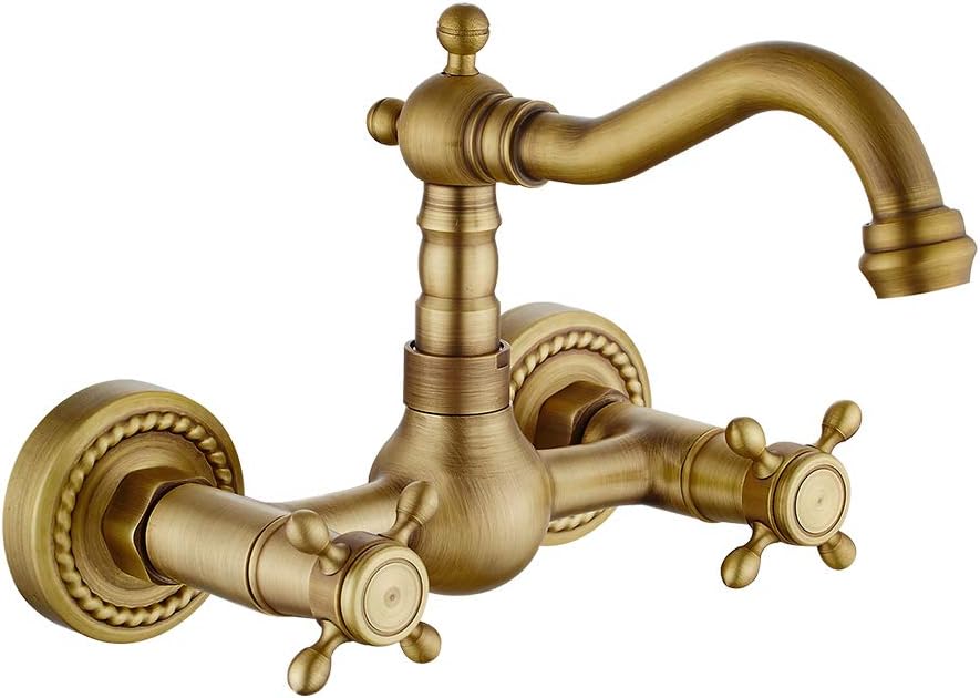 Robinet Lavabo Vintage Robinet Mitigeur Evier Cuisine avec Poignée en Robinet Lavabo Vintage Robinet Mitigeur Evier Cuisine avec Poignée en