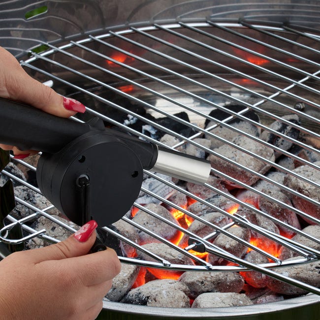 Ventilatore Manuale Per Barbecue | Soffiatore A Manovella | Accensione Rapida Carbone - Foto 7
