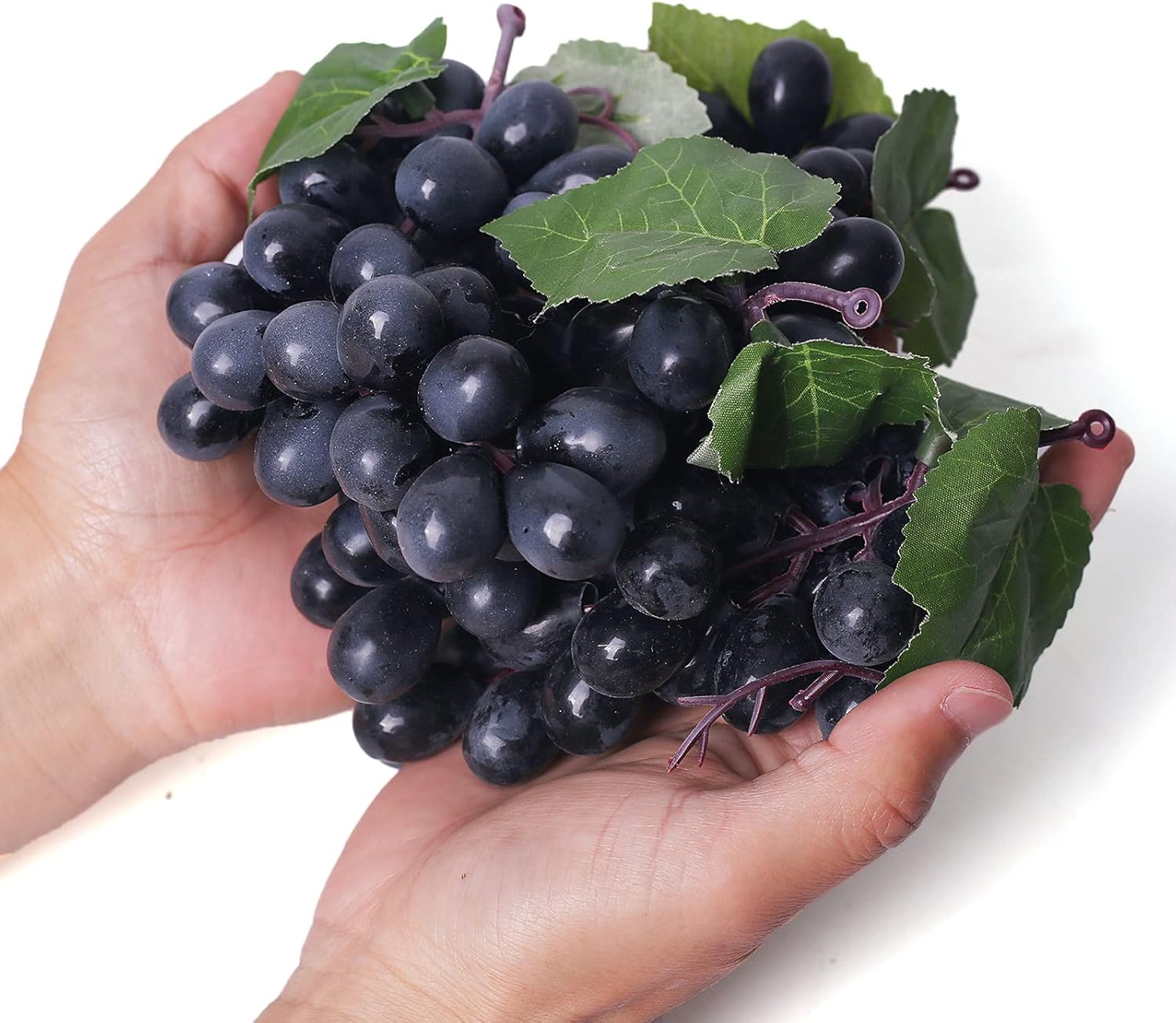5 grappes de raisins artificiels, fruits artificiels, adaptés à la décoration de la maison, de la cuisine, des fêtes, des mariages, des photographies - 3