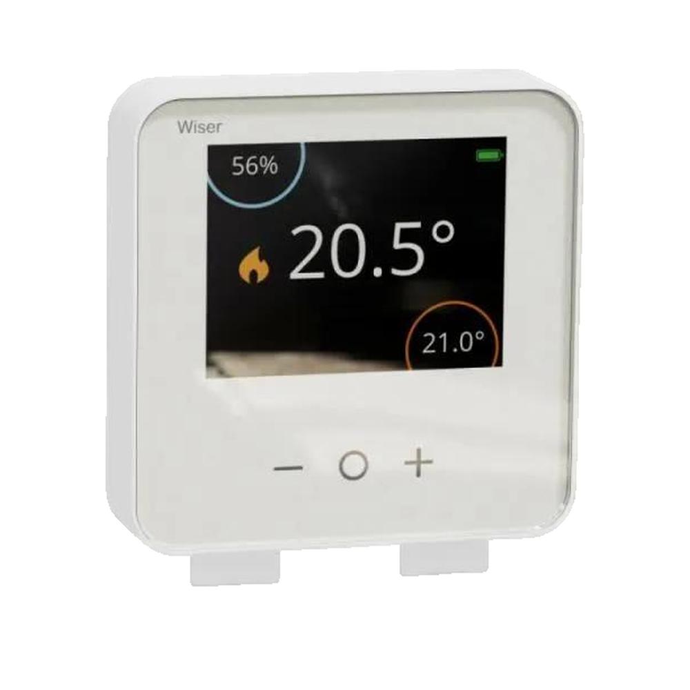 Termostat Schneider Electric Wiser z łącznością – montaż na ścianie – bezprzewodowy – Zigbee – 2,4 GHz