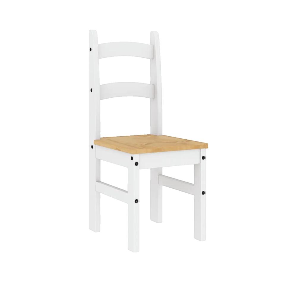 Sillas de comedor 2 uds madera maciza pino blanco 40x46x99 cm vidaXL - 2