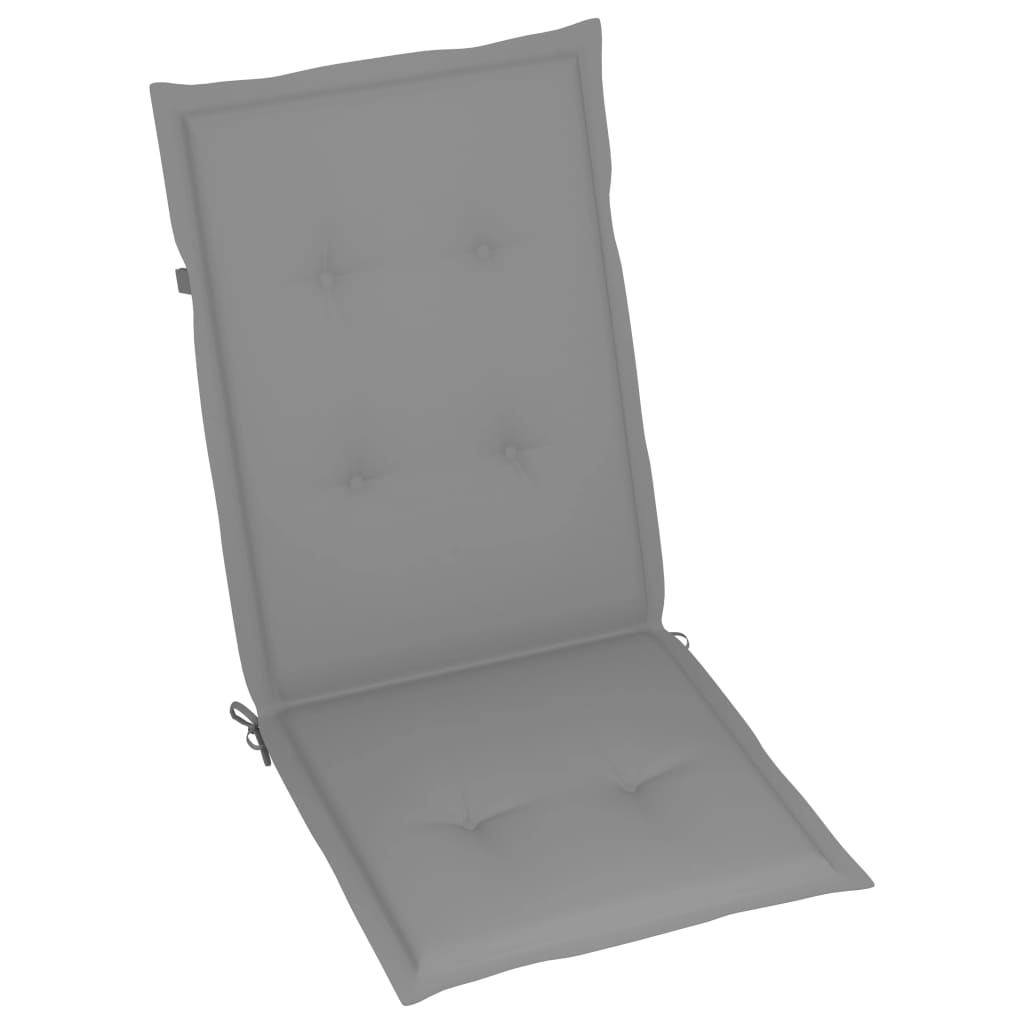Chaise de jardin avec coussin Maison Exclusive en bois Gris - 7