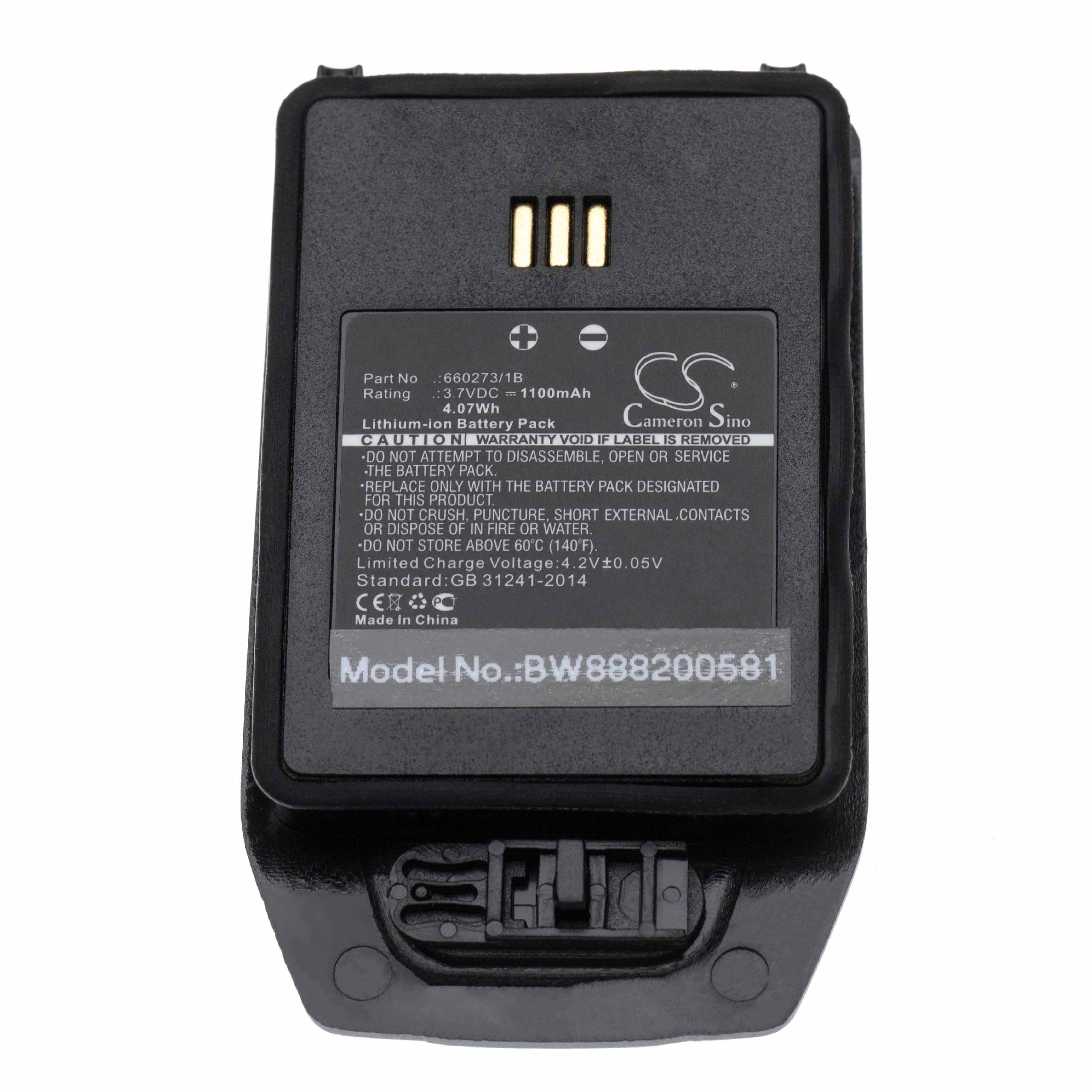 vhbw Accu compatibel met Bea-fon SL810, SL820 mobiele telefoon smartphone telefoon (1400mAh, 3,7V, Li-Ion