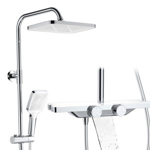 JINYOMFLY 10 Pouces Pommeau Douche Fixe Haute Pression, Tête De Douche Pluie En