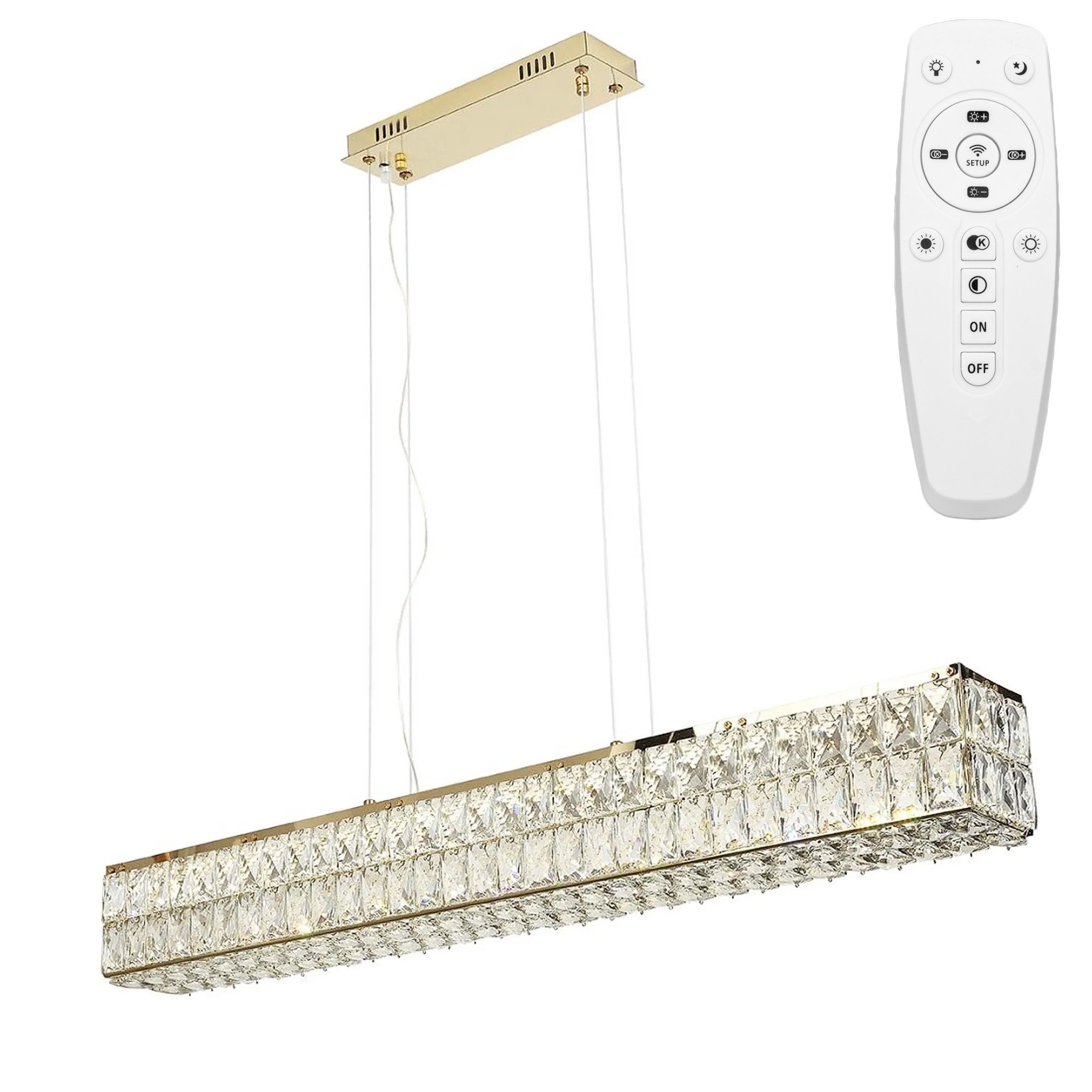 Lampa Sufitowa Wisząca Led Toolight Led App1566-Cp Złoty