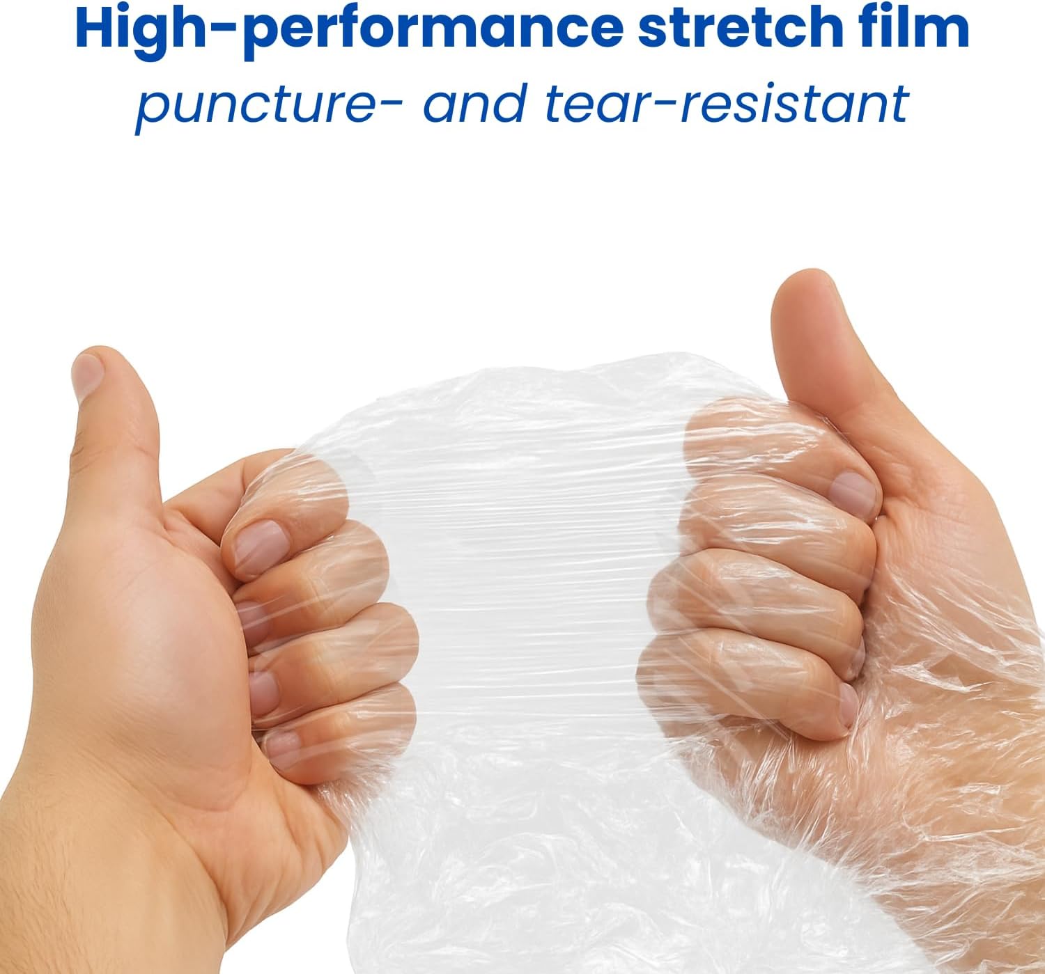 EVOTRADE 2 Rouleaux de Film Étirable Transparent pour Emballage 50 cm x 200 m, Film en PVC pour Emballage, Palettes et Déménagements - 4
