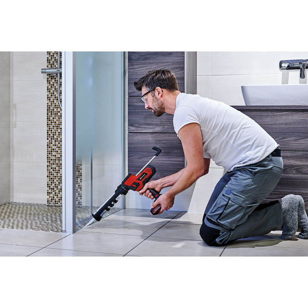 Einhell Pistolet à sceller sans fil TE-SG 18/10 Li-Solo PXC (18V, pour cartouches 310 ml) Livré sans Batterie ni Chargeur - 6