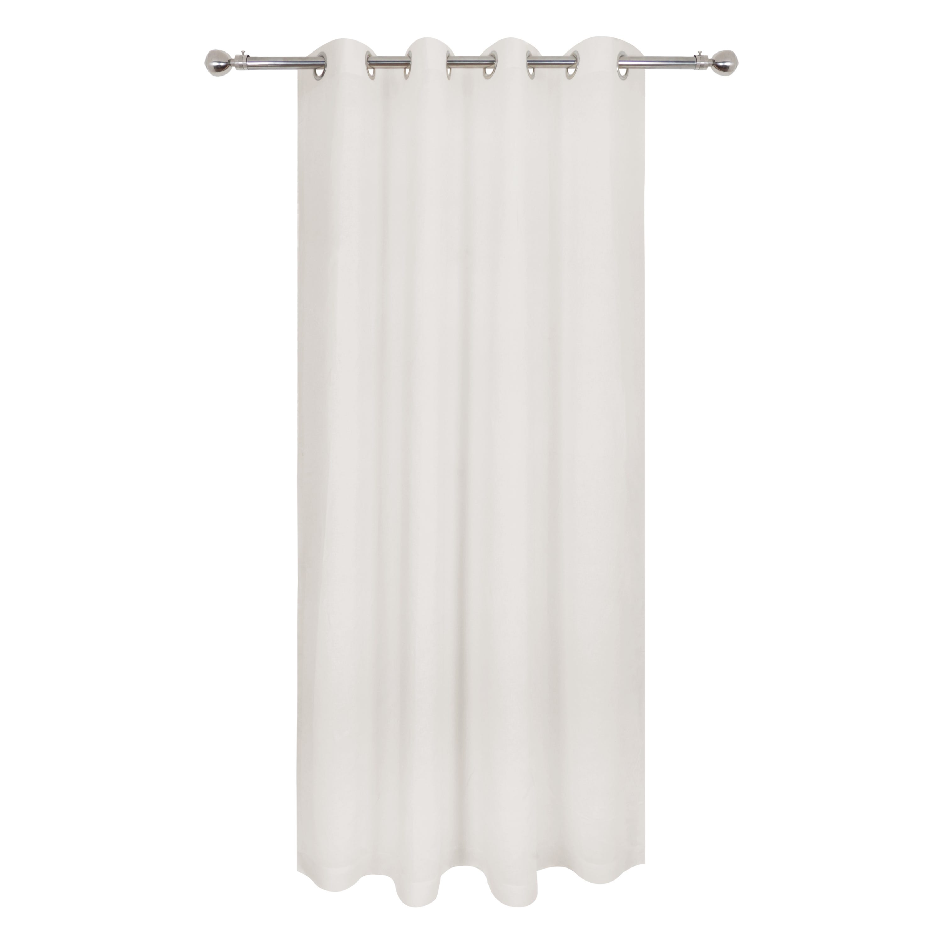 Tenda filtrante ELARA - L.140 x H.280 cm - Cotone / Lino - Beige chiaro - 2