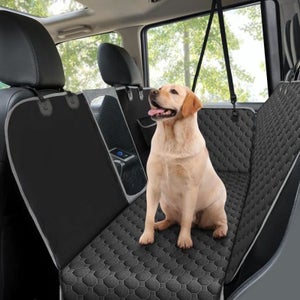 Siège Arrière Imperméable Housse De Protection Voiture Pour Chien OneAmg - Imperméable Antidérapante - 130x139cm - Fenêtre Maille Protection Siège Auto Chien
