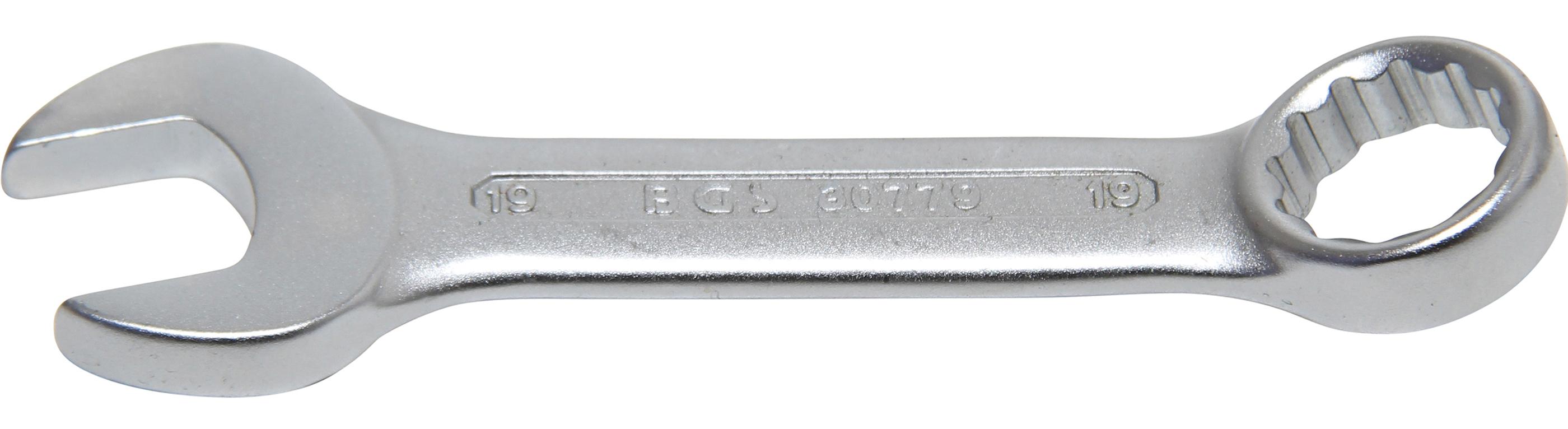 BGS klucz płasko-oczkowy extra krótki SW 19 mm - 30779