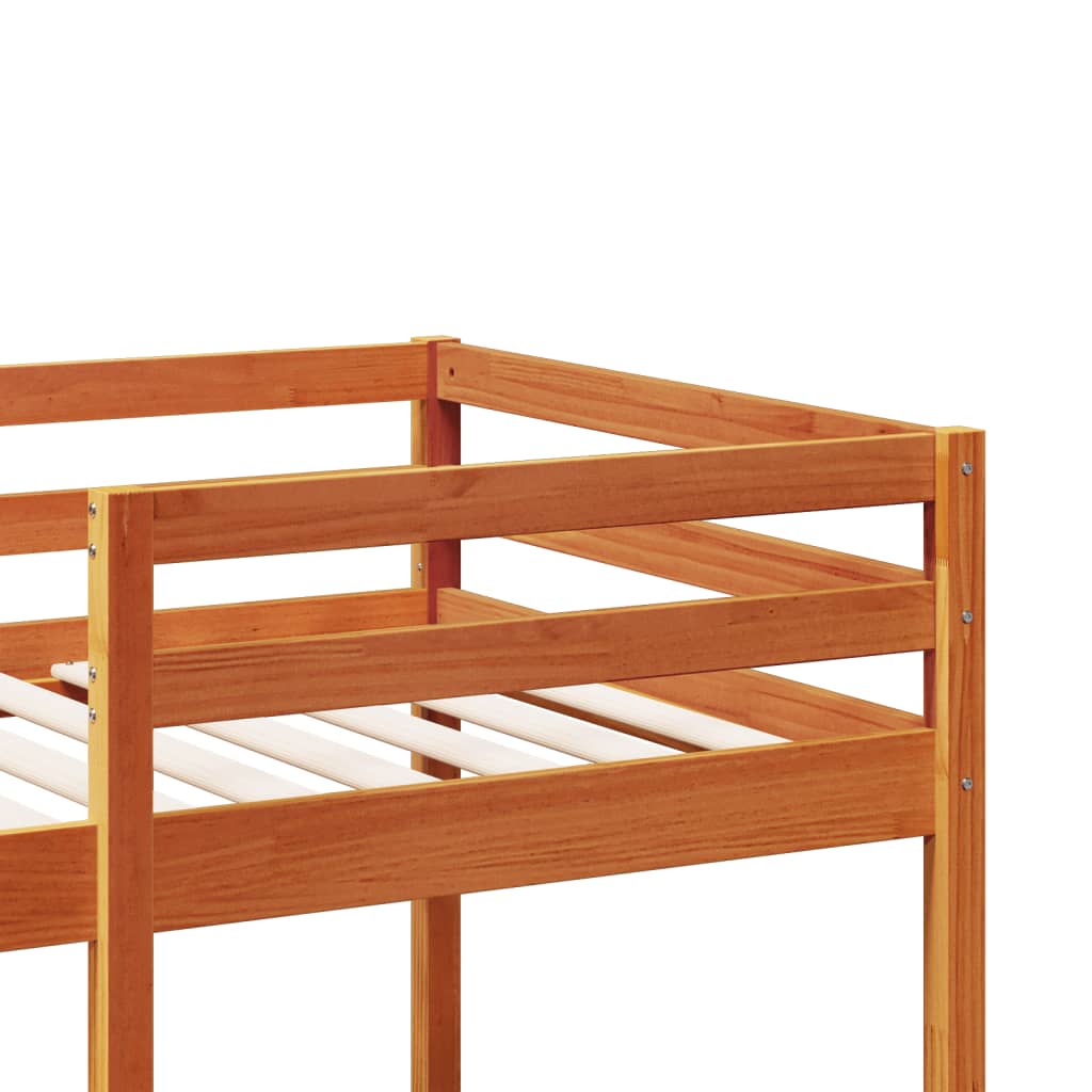 Cadre de lit superposé sans matelas, en bois de pin massif, 90 × 190 cm - 8