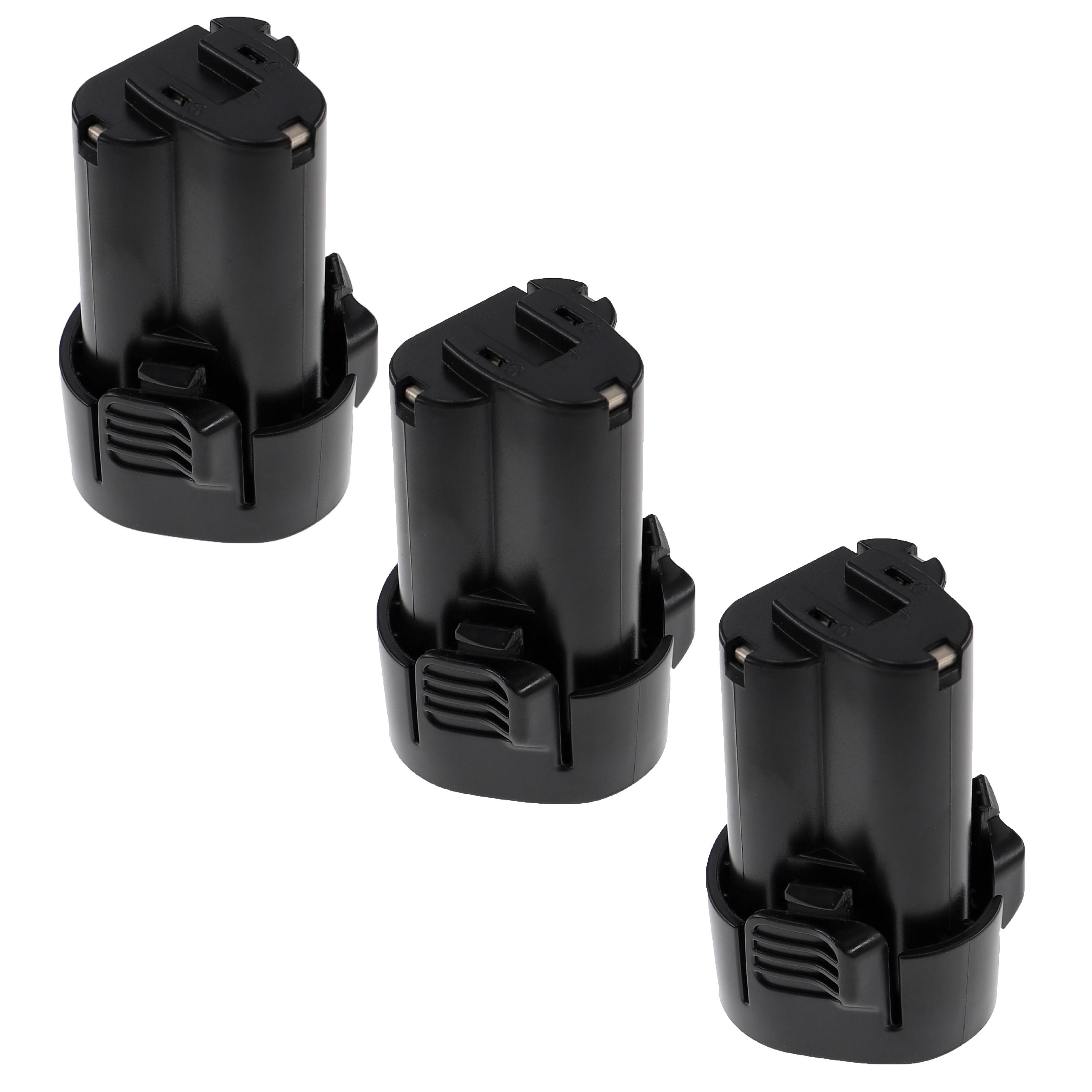 EXTENSILO 3x Batterie compatible avec Makita SH01Z, SH01W, veste chauffante Softshell 10,8 V, STEXMR051 outil électrique (2500 mAh, Li-ion, 10,8 V) - 4