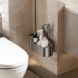 tesa SMOOZ ensemble WC, verre satiné et acier inoxydable chromé