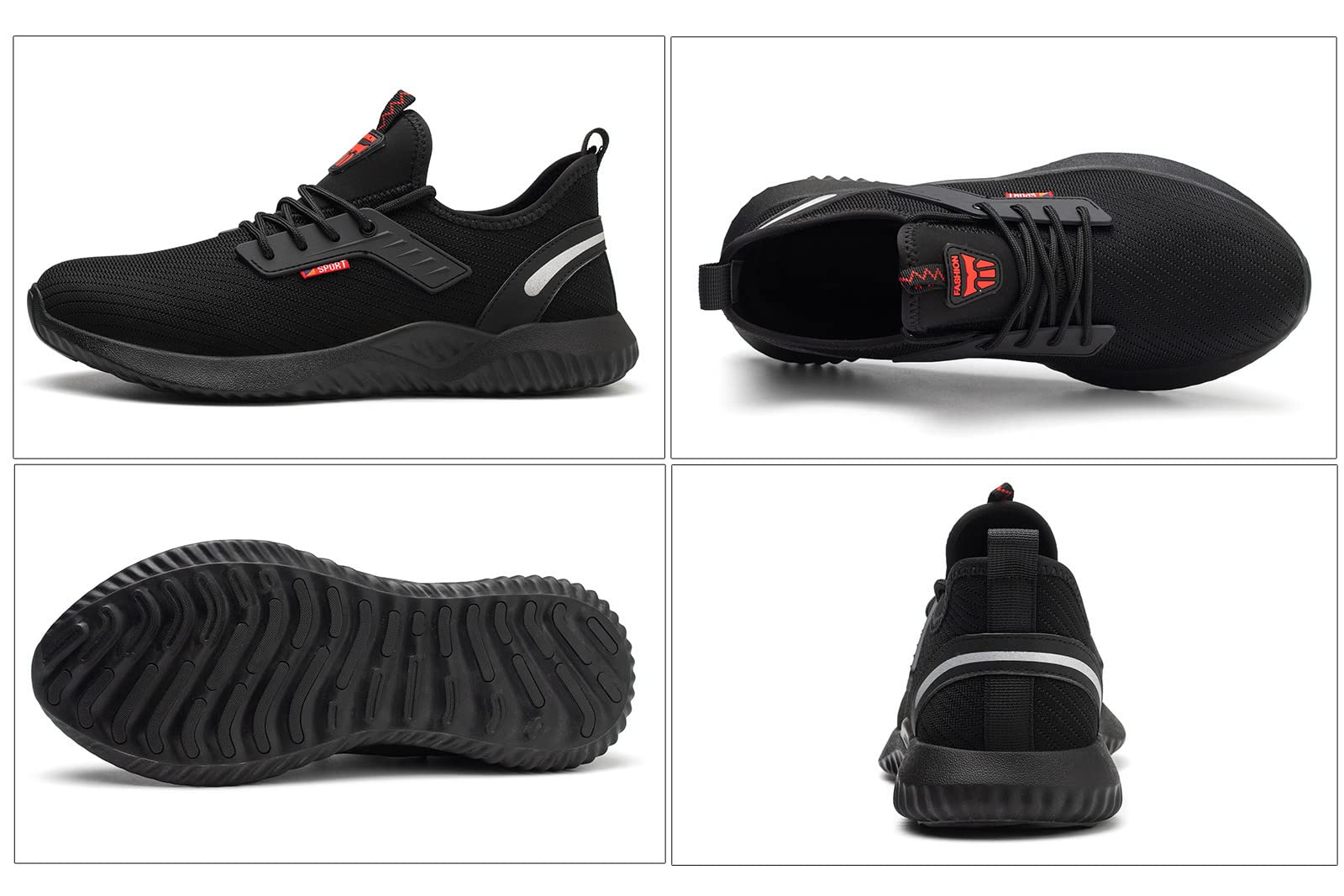 Chaussure de Securité Homme Femme Legere Baskets de Securite Chaussure de Travail Chaussure en Acier Respirantes Antidérapant - 3