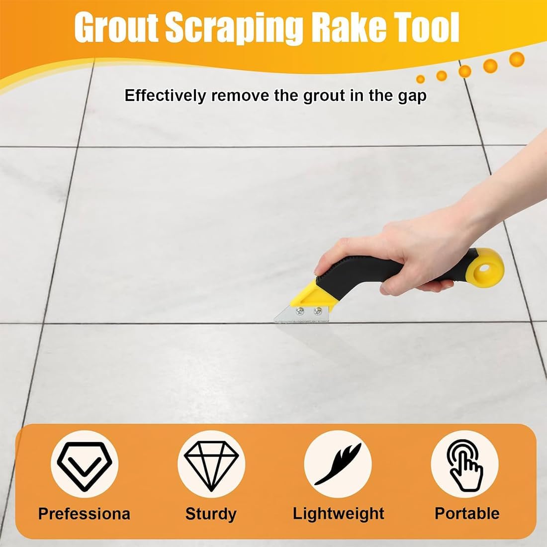 LaBlanc - Raschietto Per Fughe, Set Di 9 Raschietti Per Fughe Di