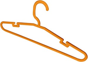 DEDU Grucce In Plastica Extra Large Marroni - Confezione 15 Pezzi, Larghezza 45 Cm Con Spalle Intagliate E Ganci Girevoli - 4
