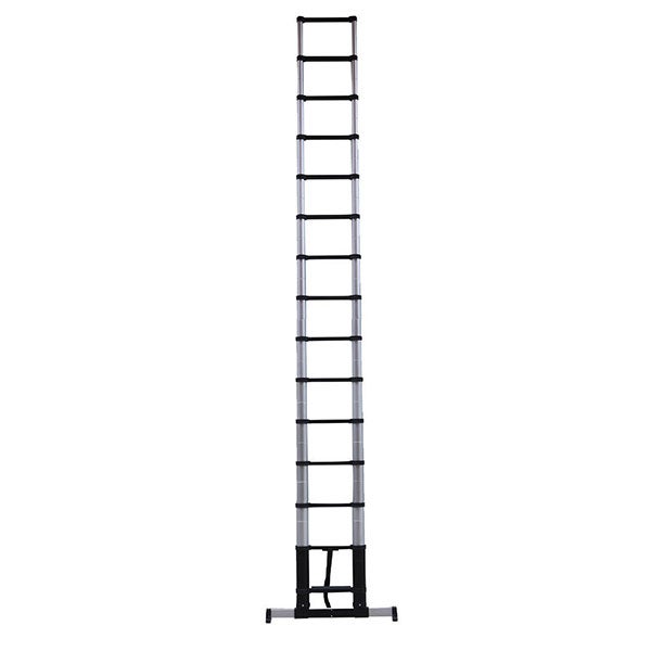 Echelle télescopique 15 barreaux - Longueur 4.40m - Hauteur de travail max. 5.20m - 94844