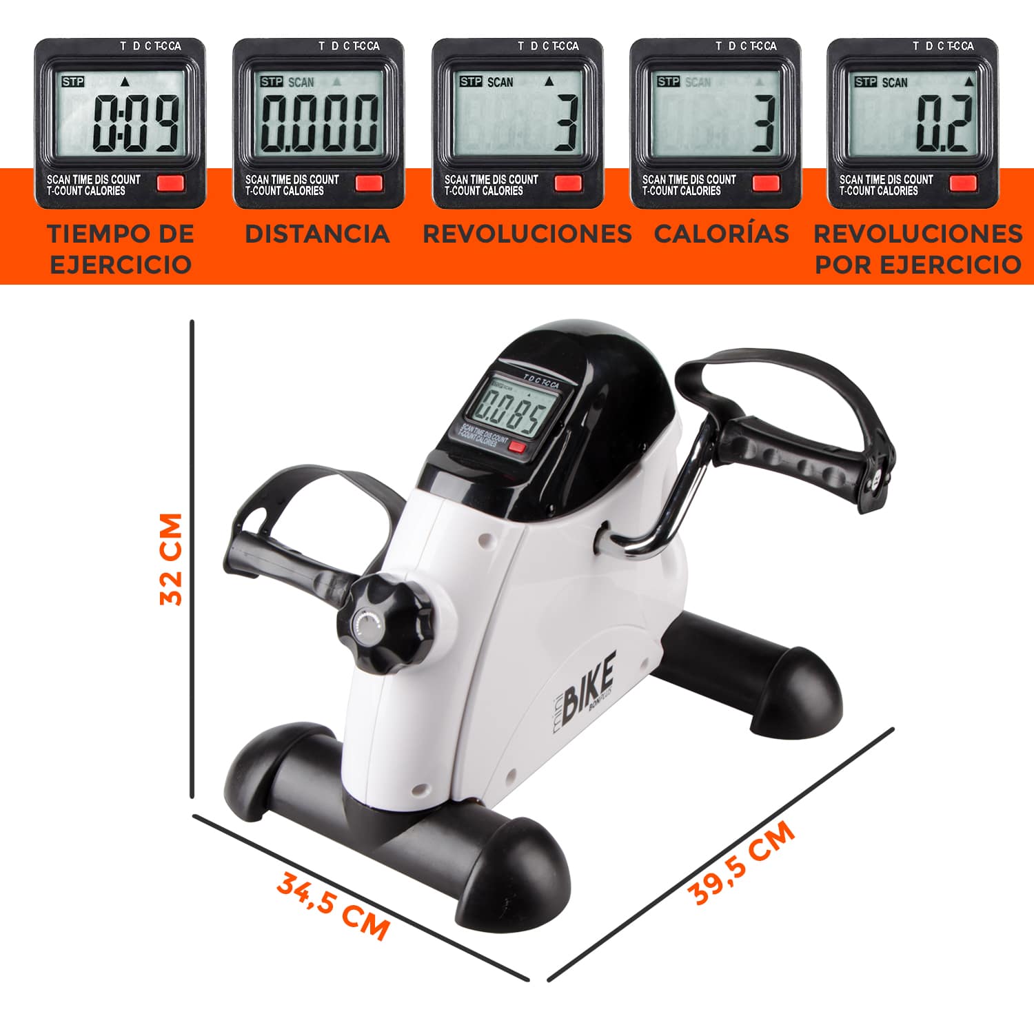 Pedal Exercitador Estacionário Bonplus BP para Idosos, Treinamento de Braços e Pernas, Melhora da Circulação - 6