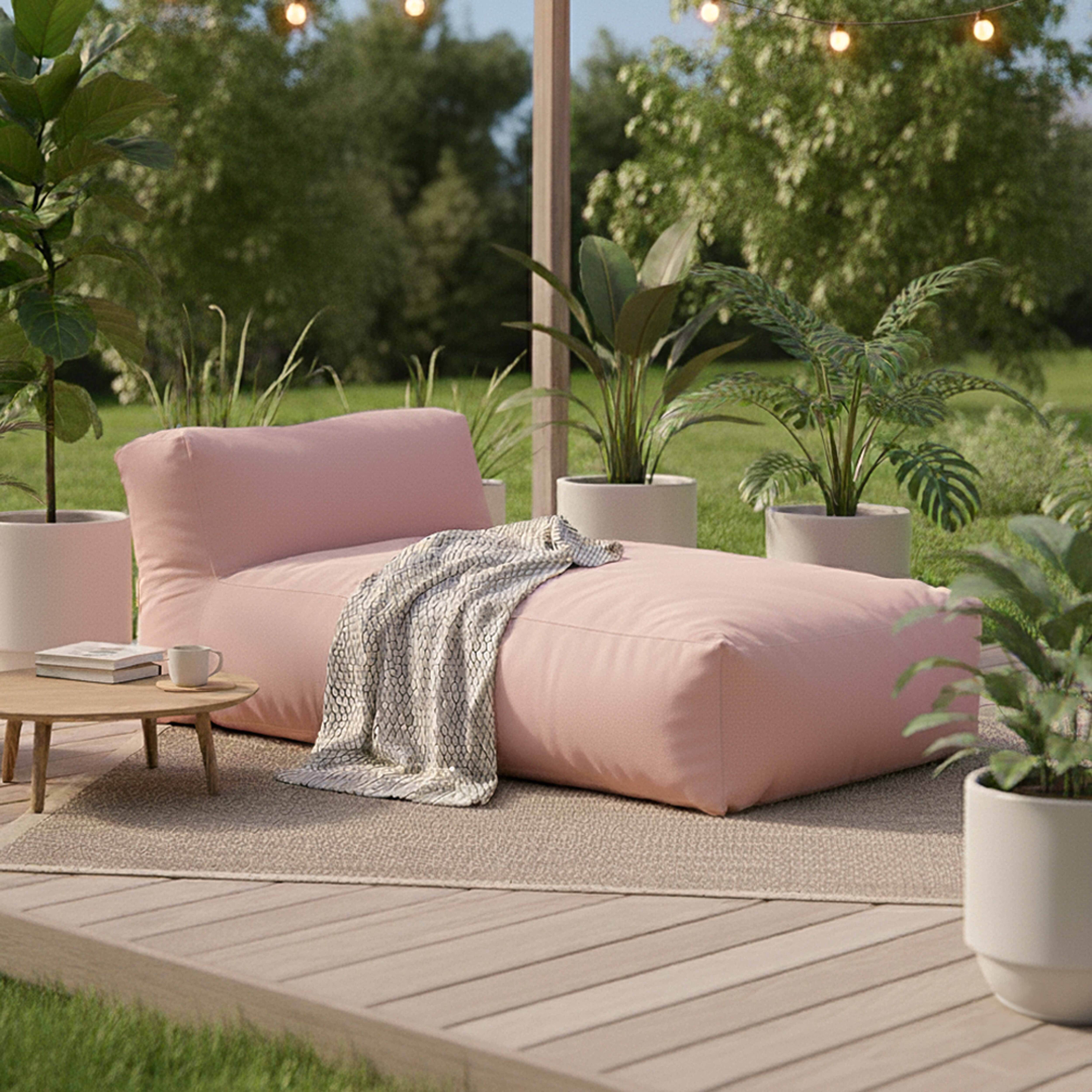 Oviala  Tumbona Para Muebles De Jardín Modulares Cipria, Mixi Rosa , Leroy Merlin