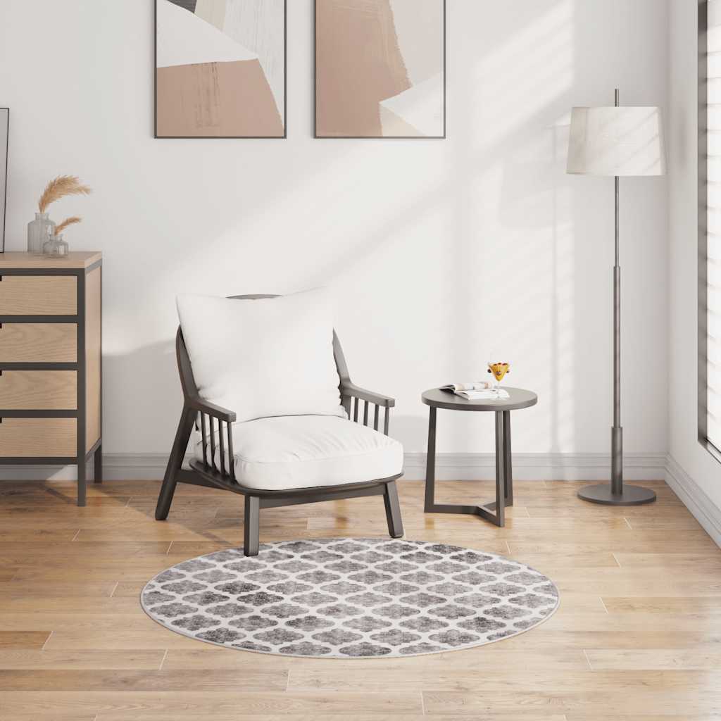 Dywan z możliwością prania, 120 cm, kolorowy vidaXL