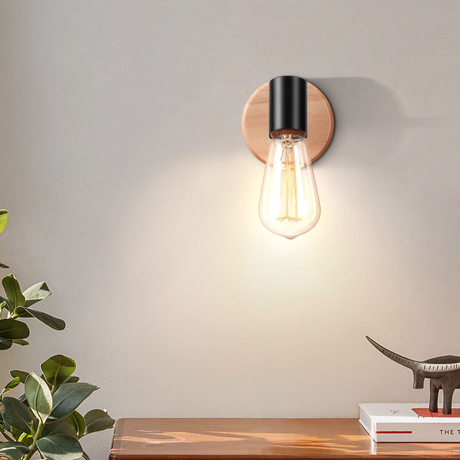 Noir Vintage Applique Murale Industrielle Rétro Réglable 180