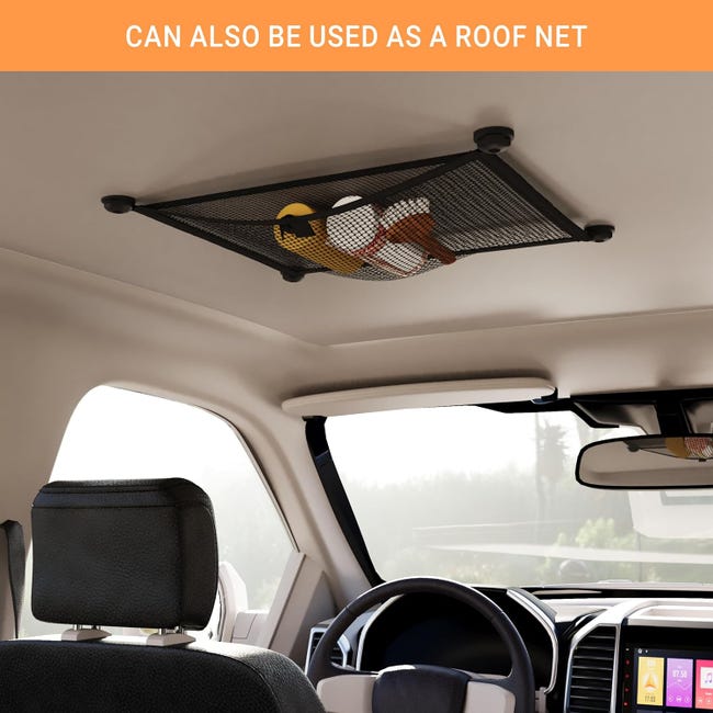 Rete Elastica Portabagagli Per Auto – 45,7 X 24,9 Cm – 2 Pezzi Con Kit Di Montaggio (8 Viti E Ganci) – Per SUV, Camper, Barca