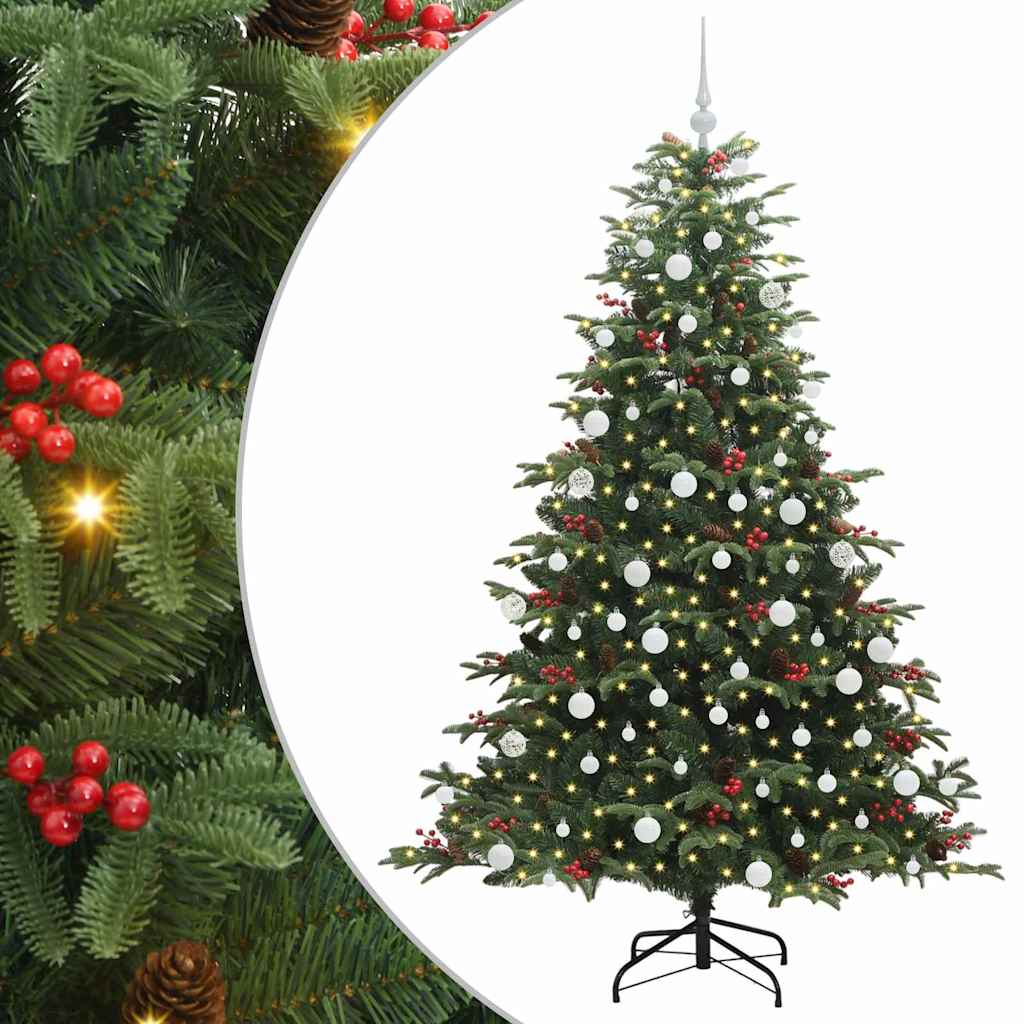 Sztuczna choinka Zielony 180 cm PVC, Metal i Plastik