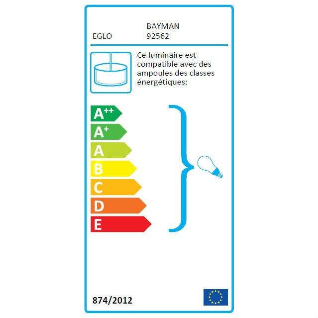 BAYMAN-Suspension Acier & Verre Ø10.5cm - - 4
