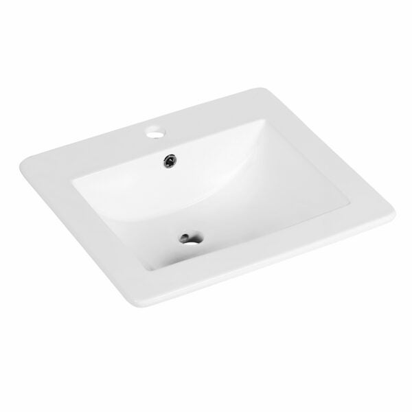 Umywalka wpuszczana w blat KR-530 biała KERRA