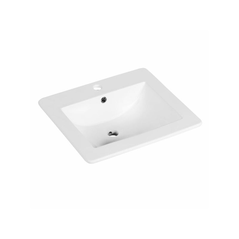 Umywalka wpuszczana w blat KR-530 biała KERRA