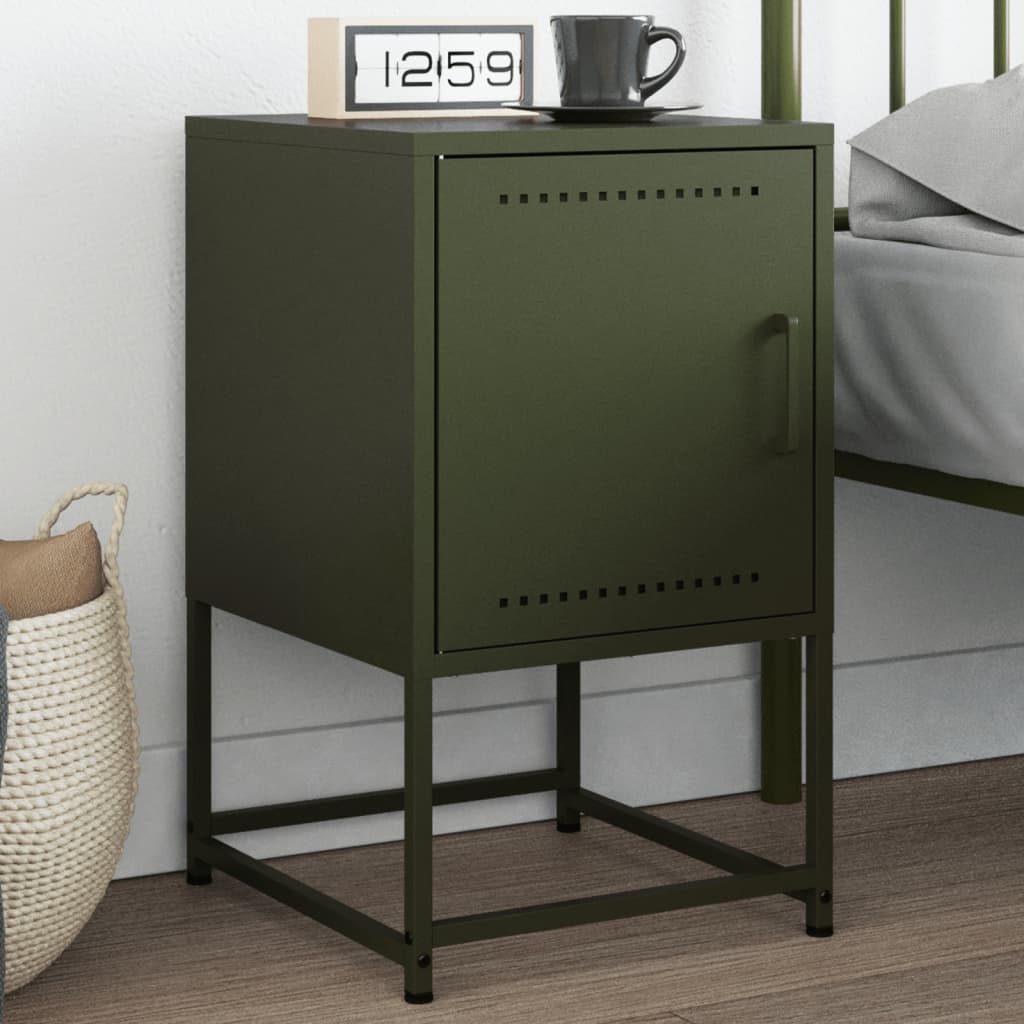 Comodino In Legno Massello Di Pino VidaXL Corona – 45x35x64 Cm, Con Cassetto E Vano