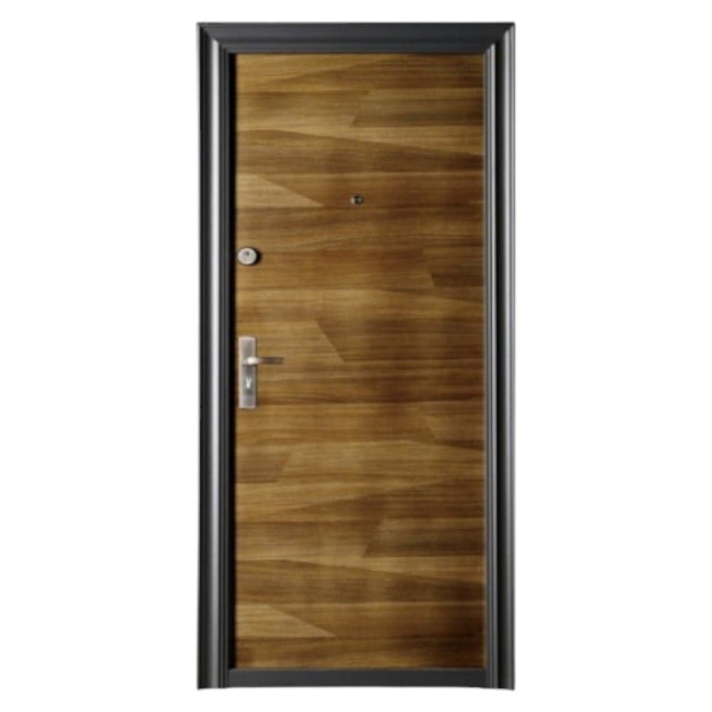 Usa metalica de exterior cu izolatie Novo Doors ND7004, 86x200 cm, deschidere dreapta, tabla 0.7 mm, toc 7 cm, Maron deschis