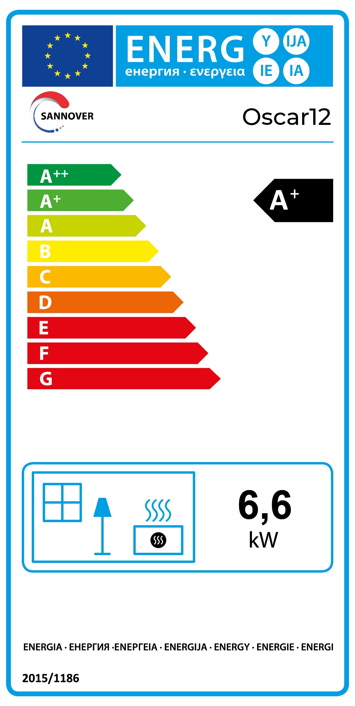 Stufa a legna Sannover Oscar 8,2 kW - 4